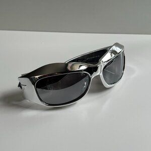 vintage y2k 2000s unique retro-futuristic goth chrome opium sunglasses